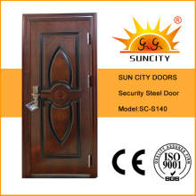 Factory Price Safety Iron Main Door with Steel Sheet (SC-S140)